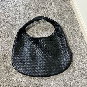 Abercrombie & Fitch Black Woven Hobo Bag